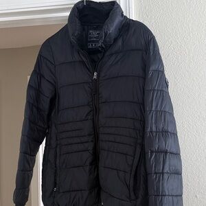 Abercrombie & Fitch Black Puffer Coat